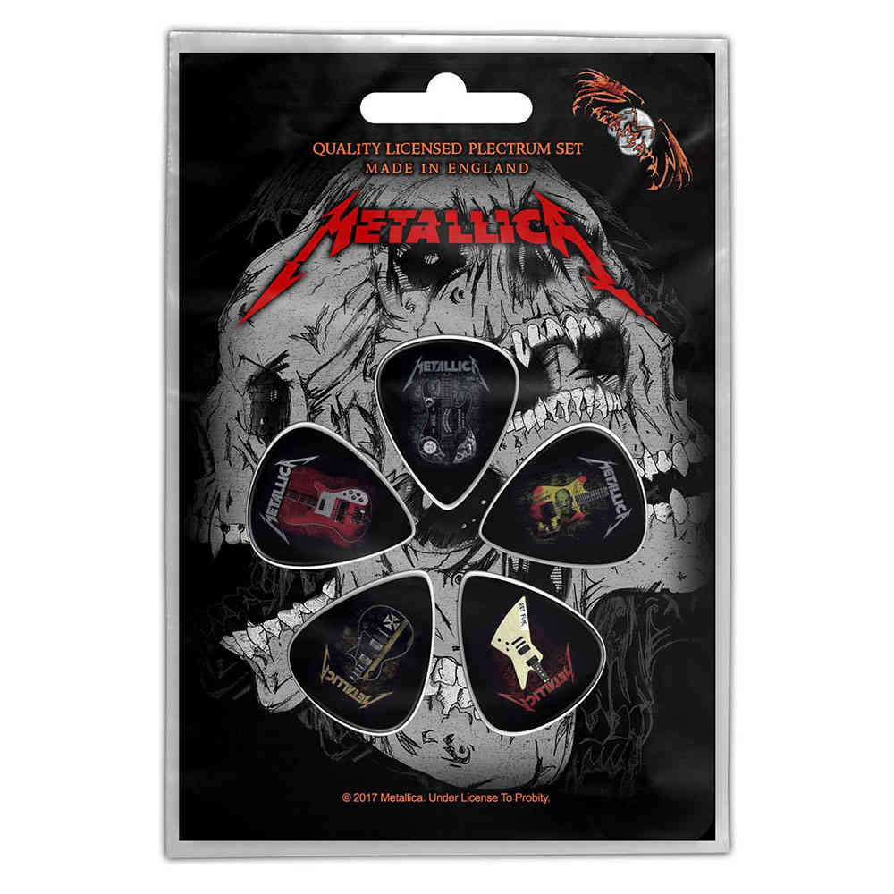 Metallica - Guitars Plektrum - 5er Set - Mehrfarben